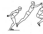 Phases d'athlétisme en course à pied et saut en longueur